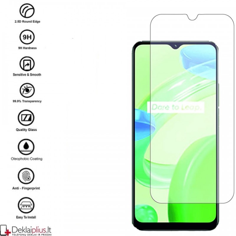 Telefono ekrano grūdintas stiklas (Realme C30/Narzo 50i Prime) Telefono ekrano grūdintas stiklas (Realme C30/Narzo 50i Prime)